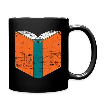 Books Reading - Full Colour Mug - black - Right