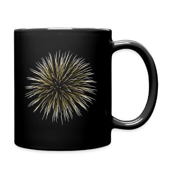 Gold willow firework - Full Colour Mug - black - Right