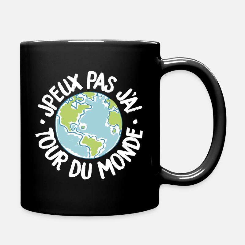 J'peux pas j'ai tour du monde - Mug uni - noir
