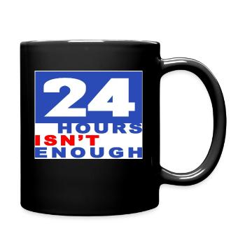 Comfort T-Shirt 24 hours - Tasse einfarbig - Schwarz - Rechts