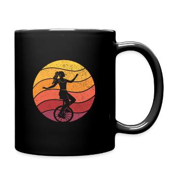 Monocycle cadeau monocyclisme monocycliste Rétro - Mug uni - noir - Droite