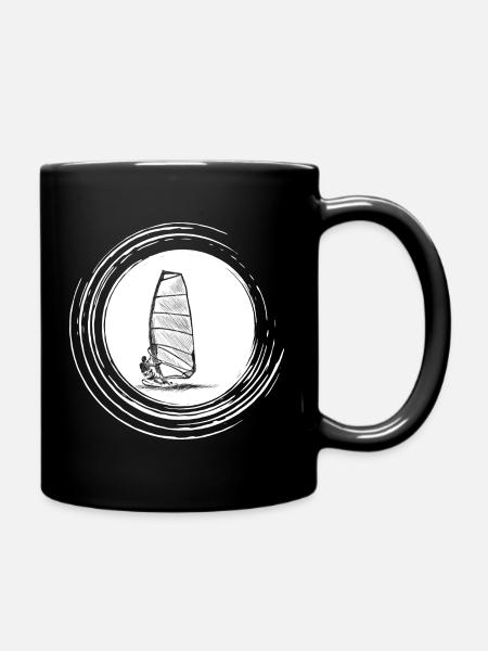 Planche à voile - Mug uni - noir