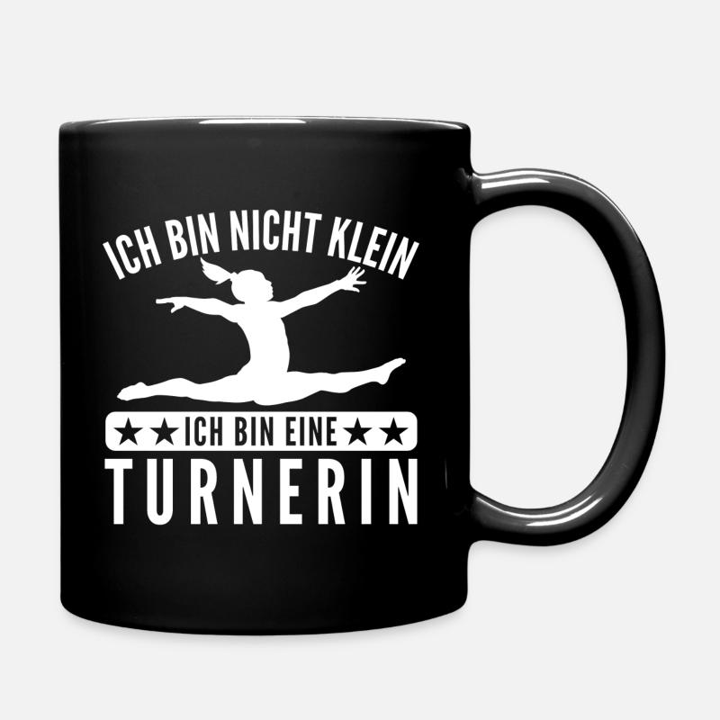 Turnen Turnerin Gymnastik Spruch Geschenk - Tasse einfarbig - Schwarz