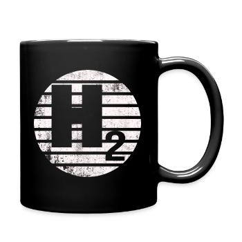 H2 Hydrogen Future Green Future - Full Colour Mug - black - Right