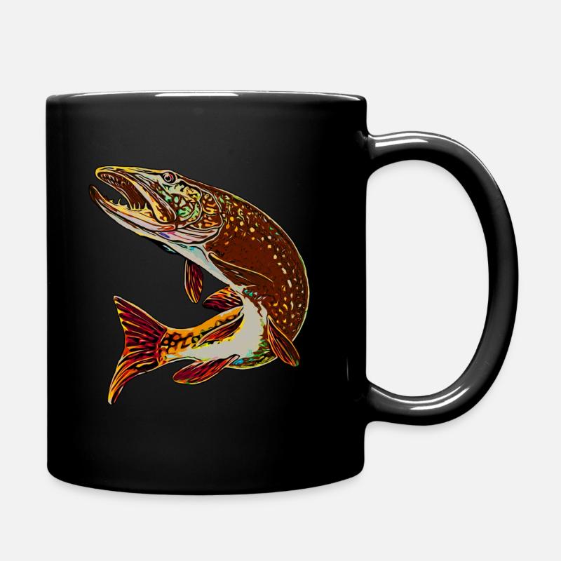 Légakulie Brochet brun - Mug uni - noir