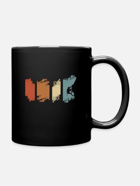 Klettern Bouldern Kletterer Bergsport Bouldering - Tasse einfarbig - Schwarz
