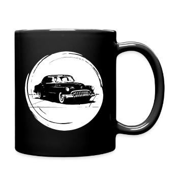 Oldtimer - Tasse einfarbig - Schwarz - Rechts