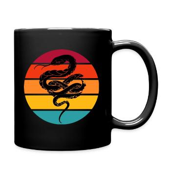snake - Full Colour Mug - black - Right
