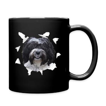Tibet Terrier - Tibet Terrier Dog - Full Colour Mug - black - Right