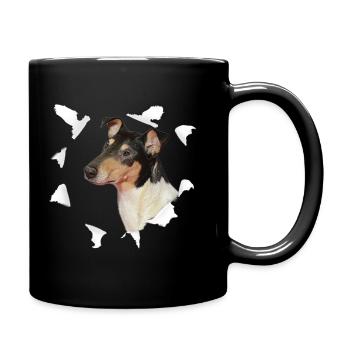 Shorthair collie - Shorthaircollie dog - Full Colour Mug - black - Right