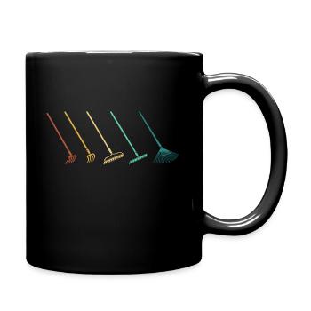 Garten Gärtner Hobbygärtner Gartenarbeit Gärtnern - Tasse einfarbig - Schwarz - Rechts