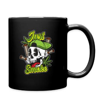 Marihuana Hanf Drogen - Tasse einfarbig - Schwarz - Rechts
