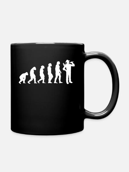 Evolution Gärtner - Tasse einfarbig - Schwarz