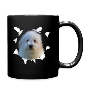 Coton de Tulear - Chien Coton de Tulear - Mug uni - noir - Droite