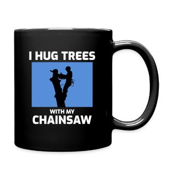 Arborist Tree Surgeon Climber Arboriculture Funny - Full Colour Mug - black - Right