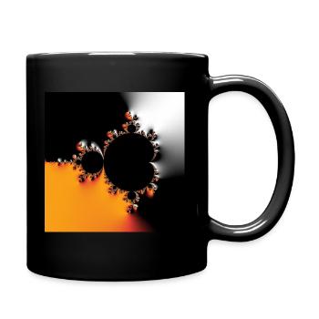 Fractale #43 - Mug uni - noir - Droite