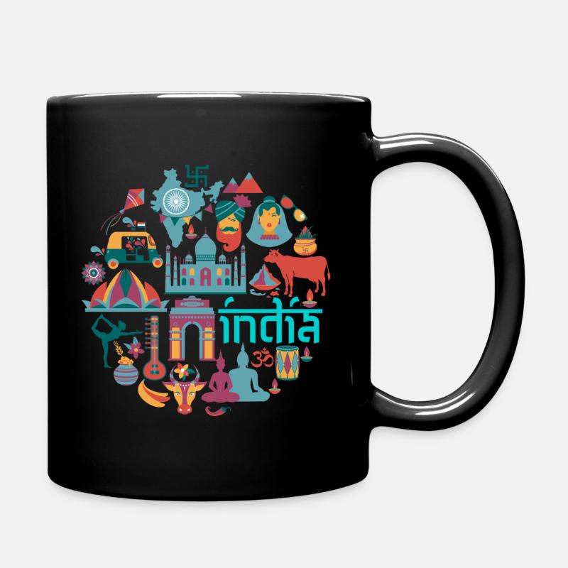 Inde - Mug uni - noir