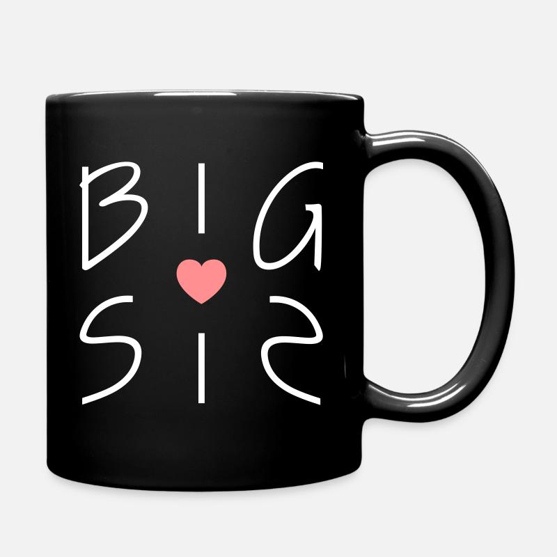 Große Schwester - Tasse einfarbig - Schwarz