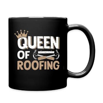 Dachdecker Dachdeckerei Dachklempner Roofer - Tasse einfarbig - Schwarz - Rechts