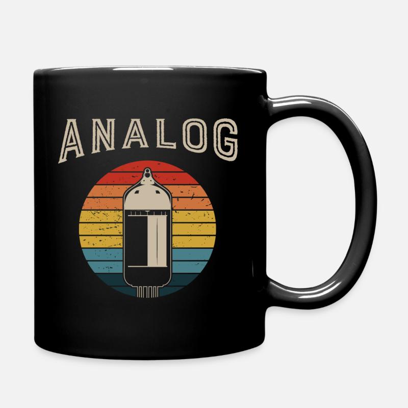 Retro Analoger Modularer Synthesizer Musiker - Tasse einfarbig - Schwarz