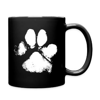 Dogs Tatze Paw Print - Full Colour Mug - black - Right