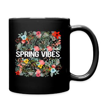 SPRING VIBES - Tasse einfarbig - Schwarz - Rechts
