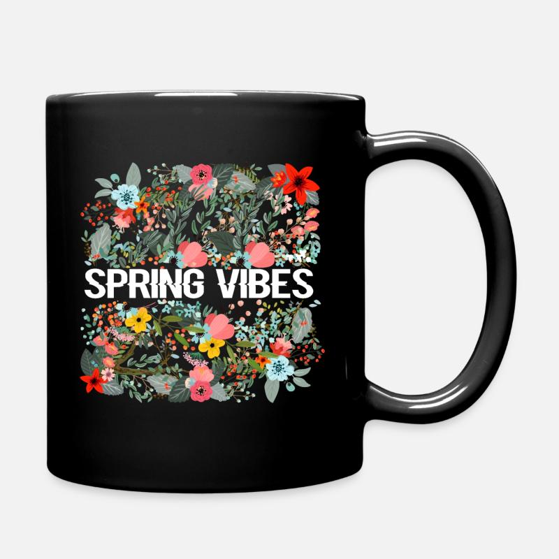 SPRING VIBES - Full Colour Mug - black