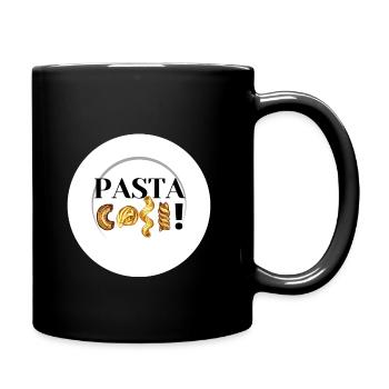 Pasta cosi!! - Tasse einfarbig - Schwarz - Rechts