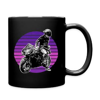 Motorcycle Lifestyle / Motorcycle / Motorcycles biker - Full Colour Mug - black - Right