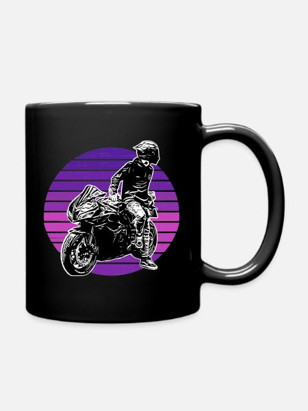 Motorcycle Lifestyle / Motorrad / Motorräder biker - Tasse einfarbig - Schwarz