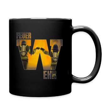 Feuerwehr fist pump! - Tasse einfarbig - Schwarz - Rechts