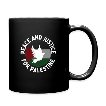 Palästinensische Leben Materie Frieden und Gerechtigkeit BLM Krieg - Tasse einfarbig - Schwarz - Rechts