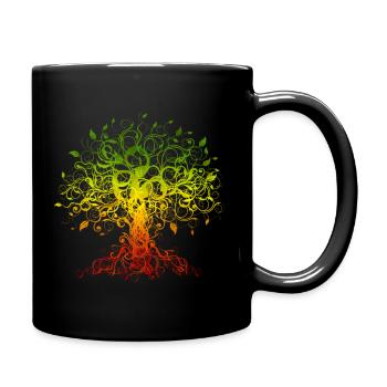 Africa Roots Black History Month Tree - Full Colour Mug - black - Right
