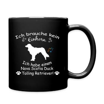 Nova Scotia Duck Tolling Retriever - Tasse einfarbig - Schwarz - Rechts