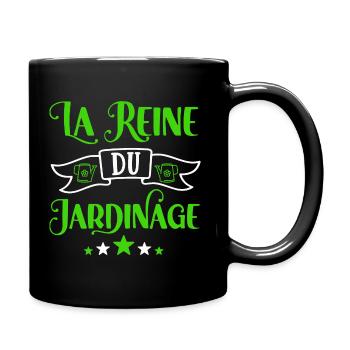 La reine du jardinage cadeau humour femme jardin - Mug uni - noir - Droite