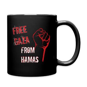 free gaza from - Full Colour Mug - black - Right