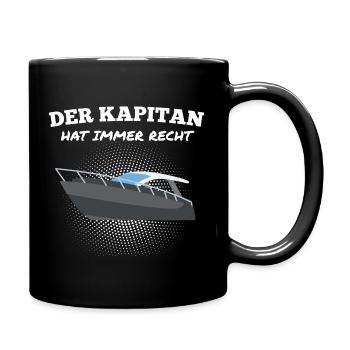 Yacht Motorboot Ozean Kapitän Segelboot Anker - Tasse einfarbig - Schwarz - Rechts