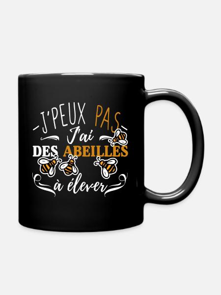 J'peux pas j'ai des abeilles à élever - Mug uni - noir