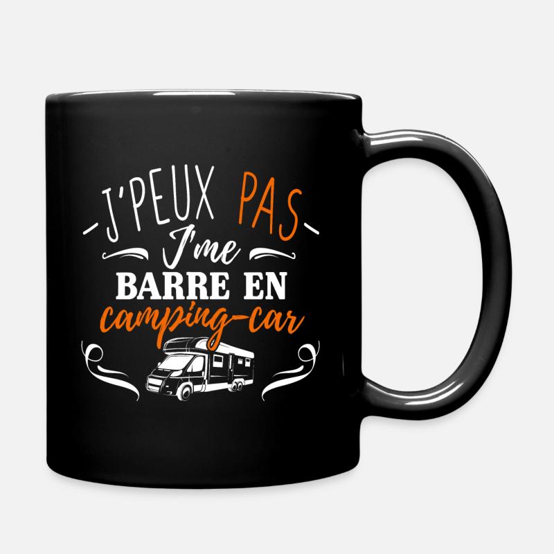 J'peux pas j'me barre en camping car - Mug uni - noir