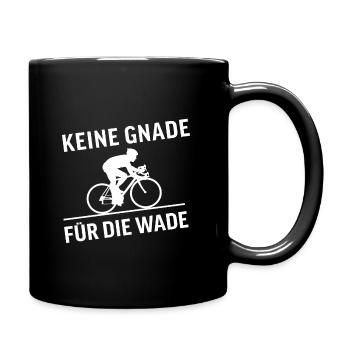 keine gnade für die wade rennrad radfahrer - Tasse einfarbig - Schwarz - Rechts