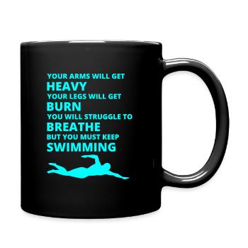 Équipe de natation Nageur Nageur Athlète drôle - Mug uni - noir - Droite