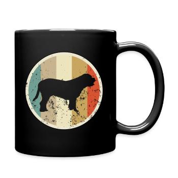 Bordeauxdogge Bordeaux Dogge - Tasse einfarbig - Schwarz - Rechts