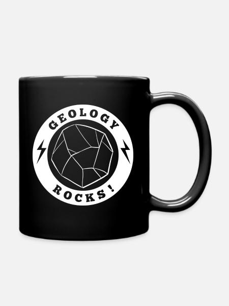 Geologie Gesteine - Tasse einfarbig - Schwarz
