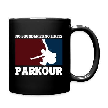 Parkour Running Gift - Full Colour Mug - black - Right