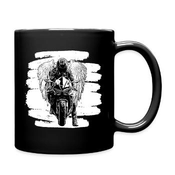 Motorcycle motorcycles motorcyclist biker lifestyle - Full Colour Mug - black - Right