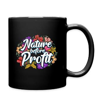 Nature Conservation Earth Climate Change - Full Colour Mug - black - Right