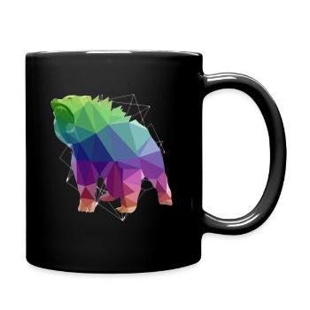 Bear Brown Bear Wild - Full Colour Mug - black - Right