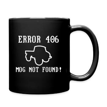 Error 406 - Mog not found - Unimog - Oldtimer - Mug uni - noir - Droite