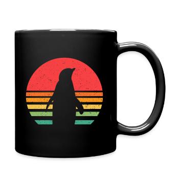 Pinguin - Tasse einfarbig - Schwarz - Rechts