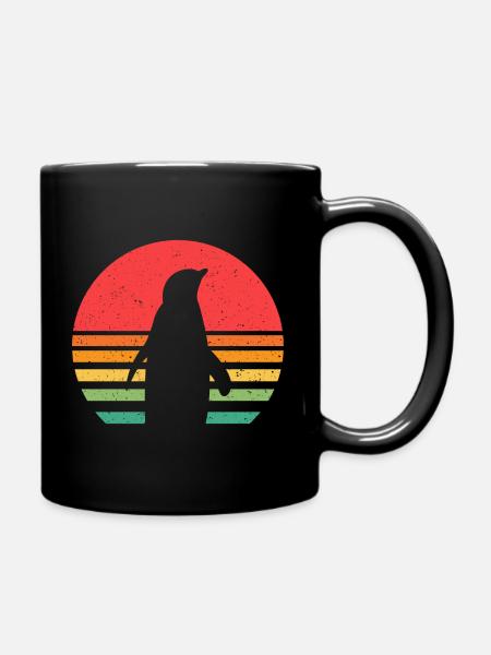 Pinguin - Tasse einfarbig - Schwarz
